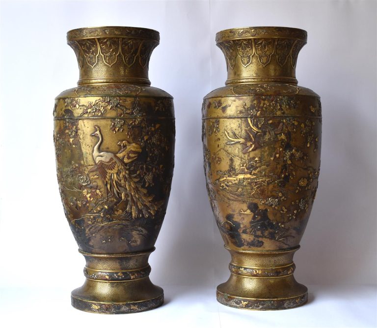 japon xixème vases en bronze 8600€ en 2018