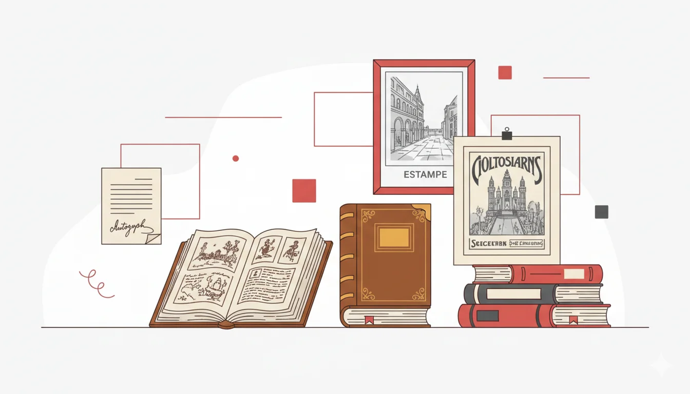 livres estampes manuscrits affiches