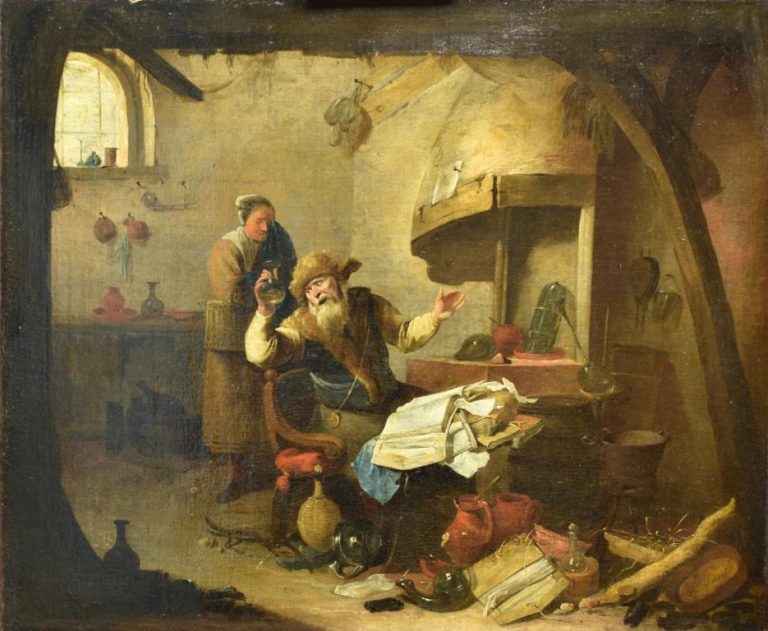 mattheus van hellemont huile 3600€ en 2017