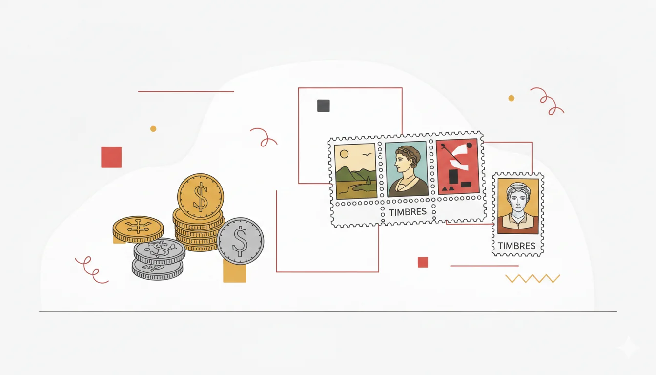 monnaie timbres